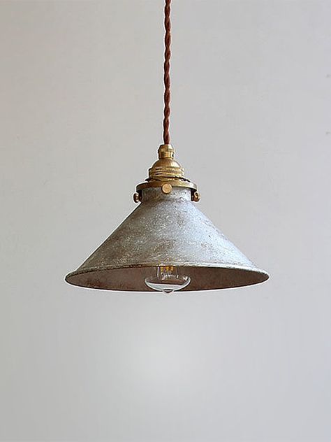 [Note]   The iron craft is affected by the temperature of the oven and the humidity of the coloring environment, different batches have some differences in color. 
 This pendant is perfect for a vintage industrial setting. Made of oxidized metal and brass, it has a rustic look that will add a unique aesthetic to your kitchen or guest room. Perfect for any space looking for an antique vibe. Vintage Pendant Lighting, Suspension Vintage, Industrial Vintage, Metal Light, Black Pendant Light, Furniture Items, Furniture Pieces, Metal Lighting, Vintage Pieces