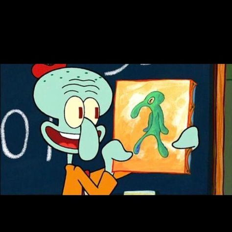 Other | Squidward Painting On Canvas | Poshmark Bold And Brash, Chalkboard, On Twitter, Twitter