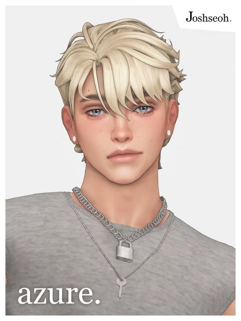 Sims 4 Cc Poofy Hair, Sims 4 Messy Hair Male, Sims 4 Cc Mullet, Sims 4 Mullet, Sims 4 Hair Male, Sims 4 Male Clothes, The Sims 4 Cabelos, Sims 4 Tsr, Sims 4 Cas Mods