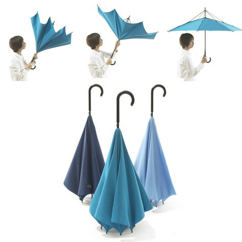 UnBRELLA - Upside Down Umbrella Upside Down Umbrella, Unique Umbrella, Summer Madness, On A Rainy Day, A Rainy Day, Upside Down, Rainy Day, A Car, Umbrella