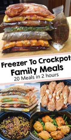 Family Meals Crockpot, Crockpot Meal Prep, Crockpot Freezer Meals, Easy Family Dinner, Diner Recept, Easy Family Dinners, Ziplock Bag, Minced Meat, Easy Weeknight