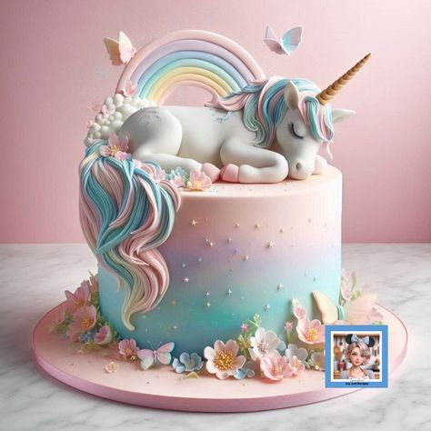 Discover how to create a magical two-tiered Enchanted Unicorn Cake using AI image prompts. Perfect for birthdays or whimsical celebrations! #Unicorn #Cakes #Ideas #AI #CakeDesign #Birthday #BirthdayCake #Magical #MagicalCreatures #cakedecorating Cakedesign Birthday, Unicorn Cake Design, Fondant Butterfly, Rainbow Unicorn Cake, 8th Birthday Cake, Image Prompts, Dragon Cake, School Cake, Cake Wraps