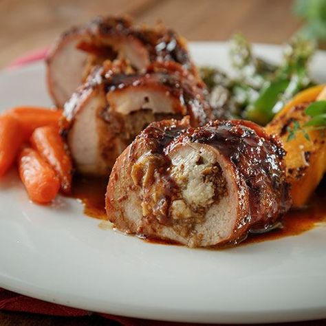 Pork Tenderloin Stuffed With Gorgonzola and Cognac Figs Recipe - Click to enlarge Pork Tenderloin Stuffed, Figs Recipe, Iberico Pork, Easy Pork Tenderloin, Pork Tenderloins, Gourmet Food Store, Gorgonzola Cheese, Fig Recipes, Tenderloin Recipes