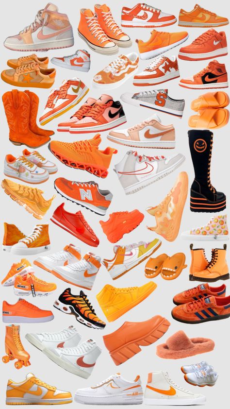 Orange shoes Orange Shoes Aesthetic, Shoes Aesthetic, Shoes Outfit Fashion, Orange Shoes, Cute Swag Outfits, Swag Outfits, Your Aesthetic, Connect With People, Creative Energy