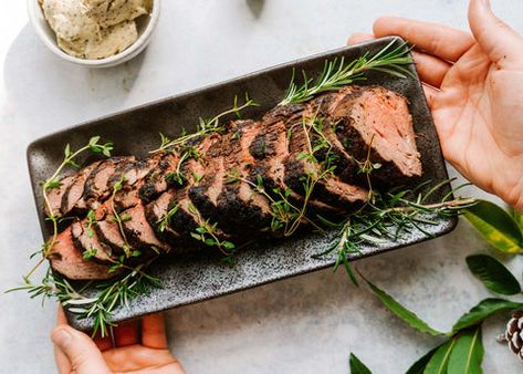 BBQ Roasted Eye Fillet — Pepper & Me Fillet Steak Recipes, Pot Roasts, Lamb Rack, Bbq Roast, Cuts Of Beef, Rump Steak, Fillet Steak, Christmas Lunch, Beef Tenderloin