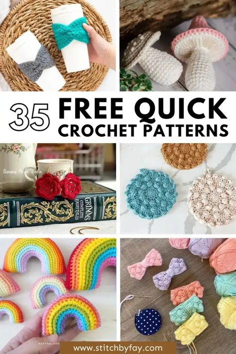 Quick Crochet Patterns Free, Selling Crochet Items, Small Amigurumi, Crochet Craft Fair, Creative Upcycling, Quick Crochet Gifts, Small Crochet Gifts, Easy Beginner Crochet Patterns, Crochet Project Free