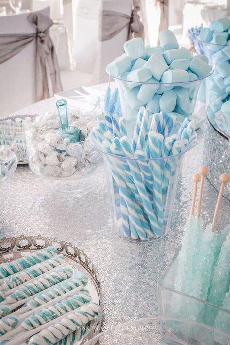 For Guests, Γενέθλια Mickey Mouse, Blue Sweet 16, Baby Blue Weddings, Reception Activities, Blue Quince, Blue Bridal Shower, Quinceanera Themes, Baby Blue Aesthetic