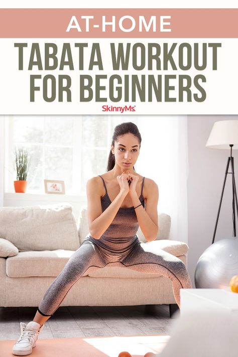 At-Home Tabata Workout for Beginners Easy Workouts For Beginners, Best Workout For Women, Tabata Workout, Easy At Home Workouts, Tabata Workouts, Cardio Routine, Fitness Design, High Intensity Interval Training, Morning Workout