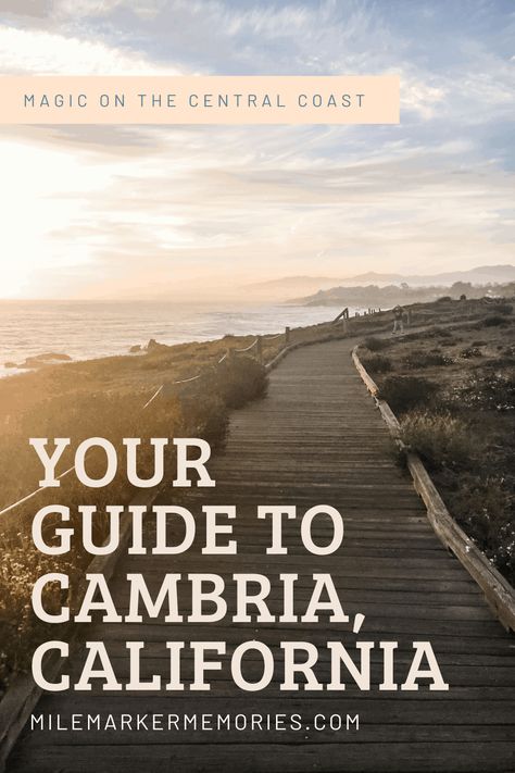 California Places To Visit, Cambria California, Drink Shop, California Destinations, Weekend Adventures, California Photos, Seaside Town, Visit California, California Travel Road Trips