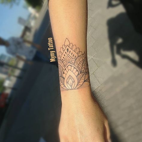 #Mandala #Bracelet done in #Amsterdam #lotus #lotustattoo #inked #mandalatattoo #bracelet #dotswork #dotwork #ink #sleeve #thinlines #thinlinestattoo @wallsandskin Wrist Hand Tattoo, General Tattoo, Hand Tattoos Pictures, Mandala Arm Tattoos, Hand Tattoo Images, Mandala Wrist Tattoo, Wrist Bracelet Tattoo, Mandala Hand Tattoos, 16 Tattoo