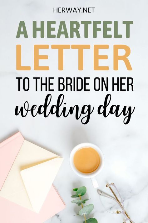 Letters to the bride: I wish you the best of luck as you embark on this greatest journey of your life! I wish you an amazing life! Note To Sister In Law On Wedding Day, Letter To My Niece On Her Wedding Day, Letter To Sister In Law On Wedding Day, Letter To Daughter On Wedding Day, Letters To The Bride Examples, Letters To The Bride Scrapbook, Letter To The Bride, Letter To Sister, Letter To My Sister