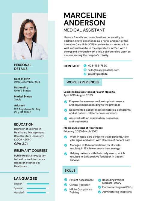 Templates Nursing Resume Examples, Medical Resume Template, Medical Resume, Nurse Resume, Nursing Resume Template, Medical Jobs, Nursing Resume, Resume Writing Tips, Student Resume