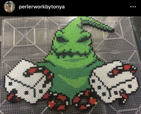 Oogie Boogie Perler Beads, Big Perler Bead Patterns, Melts Beads, Animal Crossing Leaf, Rave Kandi, Perler Projects, Hamma Beads Ideas, Leaf Animals, Perler Ideas