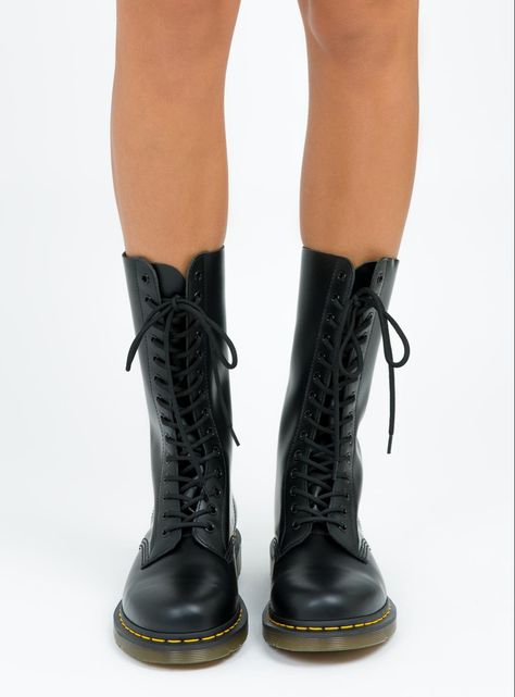 Dr Martens Long Boots, High Doc Martens, Goth Wardrobe, Dr Martens Style, Dr Martens Outfit, Martens Style, Doc Martens Boots, 2022 Style, Martens Boots