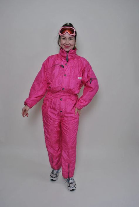 Italian One Pice Ski Jumpsuit Vintage Pink Ski Suit Retro - Etsy Bosnia and Herzegovina Jumpsuit Vintage, Vintage One Piece, Ski Jumpsuit, Winter Suits, Women Ski, Snowboarding Women, Ski Suit, Ski Suits, Synthetic Materials