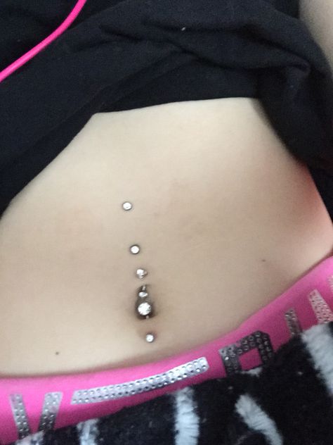 Triple Belly Piercing, Dermal Belly Piercing, Bottom Piercing Belly, Belly Button Piercing Outtie, Top And Bottom Belly Piercing, Bottom Belly Piercing, Bell Piercing, Bottom Belly Button Piercing, Belly Button Piercing Plus Size Women