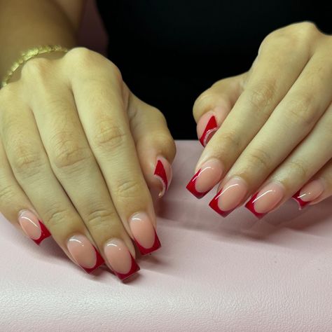 Red Frenchies are a must ❤️🤩 Text 903-907-1539 to book 📲 Located in Teague 📍 Length- (2) #explorepage #viral #trending #nailsnailsnails #nailinspiration #acrylicnails #instanails #nailartist #rednails #frenchtipnails #fallfashion #fallstyle #texasnailtech #bookwithme #teaguetx Red Frenchies, Texas Nails, French Tip Nails, Nail Artist, Red Nails, Nails Inspiration, Acrylic Nails, Autumn Fashion, Manicure