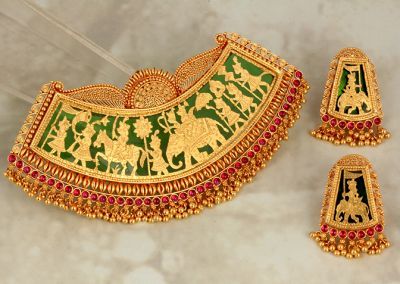 Thewa Jewellery, Rajasthani Jewellery, Gold Pendent, Antique Gold Jewelry Indian, Bridal Jewelry Vintage, Antique Jewellery Designs, Gold Jewelry Simple Necklace, Women Jewellery, Gold Necklace Indian Bridal Jewelry