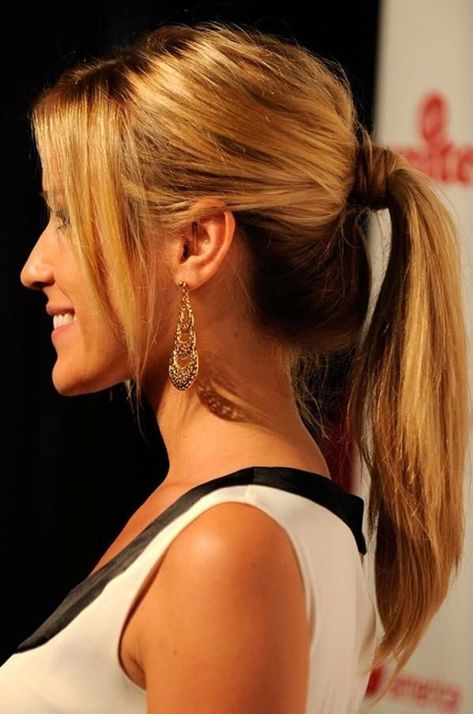 Side View of Classic High Ponytail Ponytail Haircut, Side Ponytail Hairstyles, Cute Ponytail Hairstyles, Tail Hairstyle, Pony Hairstyles, High Ponytail Hairstyles, Ponytail Hairstyles Easy, Cute Ponytails, A Ponytail