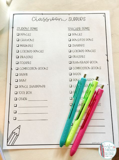 Back To School On A Budget - Simple ideas to help you keep your spending in check. #backtoschool #schoolsupplies #budgettracker #schoolsupplylist 6th Grade School Supplies, Teacher Supplies List, Classroom Supplies List, 2nd Grade Class, Homework Folder, Tracker Free, School Supplies Shopping, School Supplies List, Science Projects For Kids