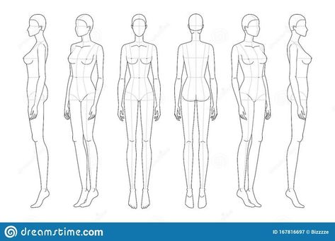 Manikin Drawing Fashion, Anatomy Mannequin, Pose Anatomy, Mannequin Drawing, Lines Illustration, Fashion Illustration Template, Fashion Sketch Template, Fashion Model Drawing, Fashion Figure Templates