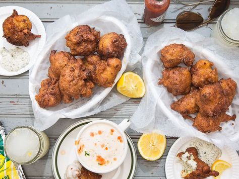 Rhode Island Clamcakes Recipe | Saveur Clam Cakes Recipe, Clam Cake, England Recipes, Saveur Recipes, Clam Cakes, Dinner Recepies, Summer Eats, Savory Meals, Clam Bake