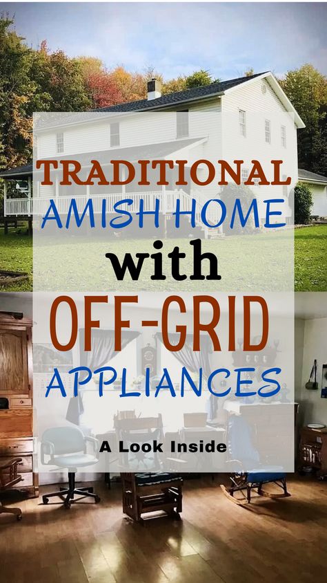 This is a Large Amish built home with a huge front porch. House has no electric. Hot water is wood fire. Let's step inside. Amish House Plans, Amish Built Homes, Amish Electric Fireplace, Huge Front Porch, Front Porch House, Blue Painted Door, Amish Home, Ashtabula County, Amish Lifestyle