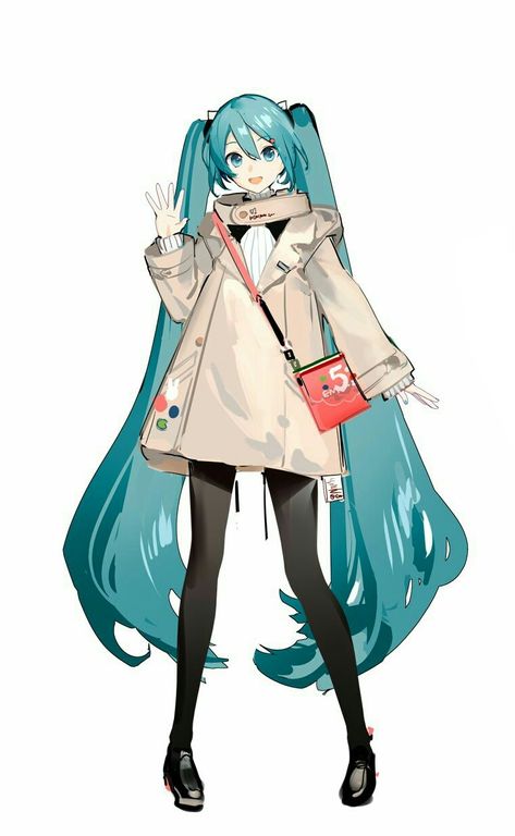 Miku Outfits Art, Hatsune Miku Hairstyles, Miku Hairstyles, Hatsune Miku Hair, Miku Hatsune Chibi, Kagamine Rin And Len, Pelo Anime, Miku Chan, Sakura Art