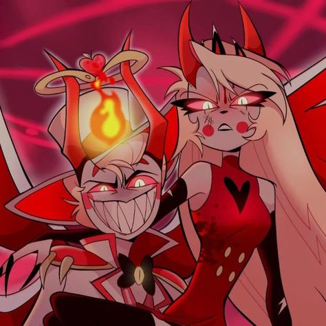 Charlie And Lucifer, Lucifer And Charlie, Charlie Hazbin Hotel, The Devils, Hazbin Hotel, Matching Pfp, My Daughter, Hotel, Red