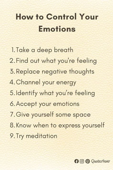 How To Control Emotions, Control Your Emotions, Kartu Doa, Mental Health Facts, Self Care Bullet Journal, Self Healing Quotes, Writing Therapy, Personal Improvement, Journal Writing Prompts