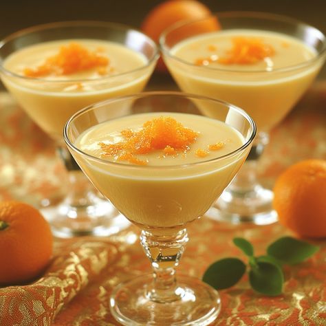 🍊 Refreshingly simple and creamy! Try these Mandarin Possets for a zesty, sweet treat that’s super easy to make! 🍊🍮 #MandarinDelight #EasyDesserts Mandarin Possets Ingredients: Heavy cream (2 cups) Sugar (3/4 cup) Fresh mandarin juice (1/2 cup) Mandarin zest (1 tsp) Instructions: In a saucepan, bring cream and sugar to a boil, then simmer for 3 minutes. Remove from heat, stir in mandarin juice and zest. Pour into serving glasses and chill for at least 2 hours before serving. 🍊 This creamy... Mandarin Posset Recipe, Posset Recipe, Mandarin Juice, Instagram Recipes, Serving Glasses, Trending Recipes, Cream And Sugar, Sweet Treat, Heavy Cream