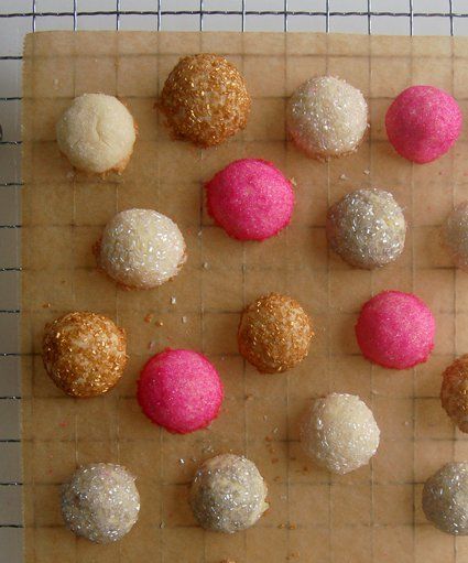 Glittering Cookie Recipe! Happy Holidays from Purl Soho! | Purl Soho Glitter Cookies, Sunday Treats, Pink Sprinkles, Purl Bee, Cookie Ball, Purl Soho, Glitter Cake, Cake Balls, All I Ever Wanted