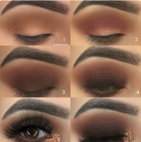 Smokey Eye Steps, Smokey Eyes Tutorial, Smokey Eye Makeup Steps, Brown Smokey Eye Makeup, Brown Smokey Eye, Dark Eye Makeup, Brown Smokey, Dramatic Eye Makeup, Applying Eye Makeup