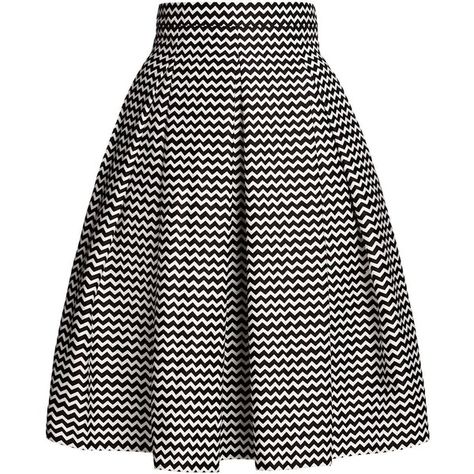 Rumour London - Ravello Chevron Midi Skirt ($165) ❤ liked on Polyvore featuring skirts, bottoms, jupes, saias, pleated skirt, cotton midi skirt, midi skirt, knee length pleated skirt and pleated midi skirt Mode Monochrome, Midi Skirts Summer, Fitted Skirts, Fitted Midi Skirt, Chevron Skirt, Cotton Skirts, Wool Knitted Dress, Mid Calf Skirt, Calf Length Skirts