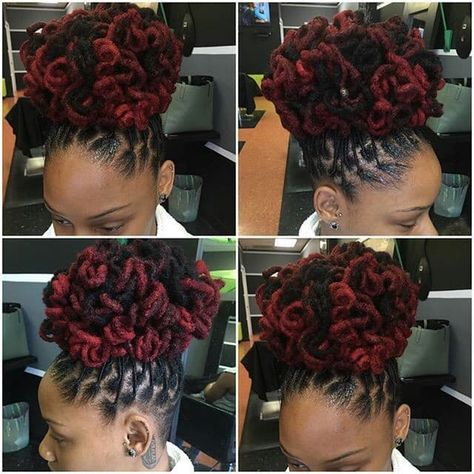 Dreadlock Wedding Hairstyles, Dreads Styles For Women, Dread Styles, Dreads Girl, Beautiful Dreadlocks, Loc Inspiration, Short Locs, Locs Styles, Short Locs Hairstyles