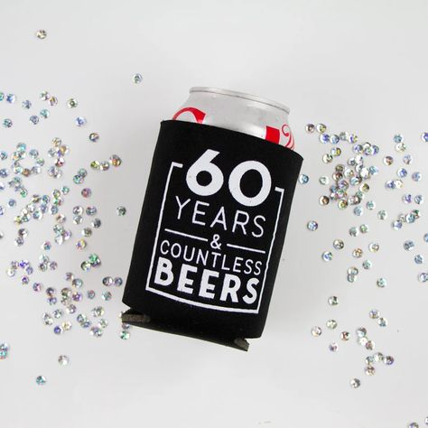 60 Years and Countless Beers Can Coolers, 60th Birthday Can Cooler, 60th Birthday Can Coolies, 60th Birthday Beer Huggers, Beer Holder Favor, Beer Huggers, Beer Insulators, Can Cooler Gifts, 60th Birthday Decorations, 60th Birthday Party Favors, 60th Birthday Gift for Her, 60th Birthday Gift for Him 60th Birthday Party Favors, 60th Birthday Ideas For Dad, Birthday Koozies, 60th Birthday Party Decorations, Birthday Beer, 60th Birthday Decorations, Beer Holder, Beer Birthday, Beer Holders