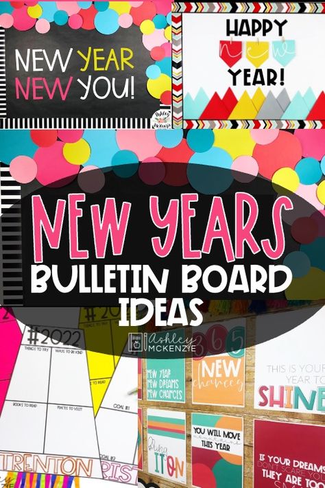 New Years Bulletin Board Ideas Happy New Year Bulletin Boards, New Years Bulletin Boards For School, New Years Bulletin Board Ideas, New Year Bulletin Board Ideas, Happy New Year Game, New Years Bulletin Board, Goals Bulletin Board, New Year Bulletin Board, Unique Bulletin Board Ideas