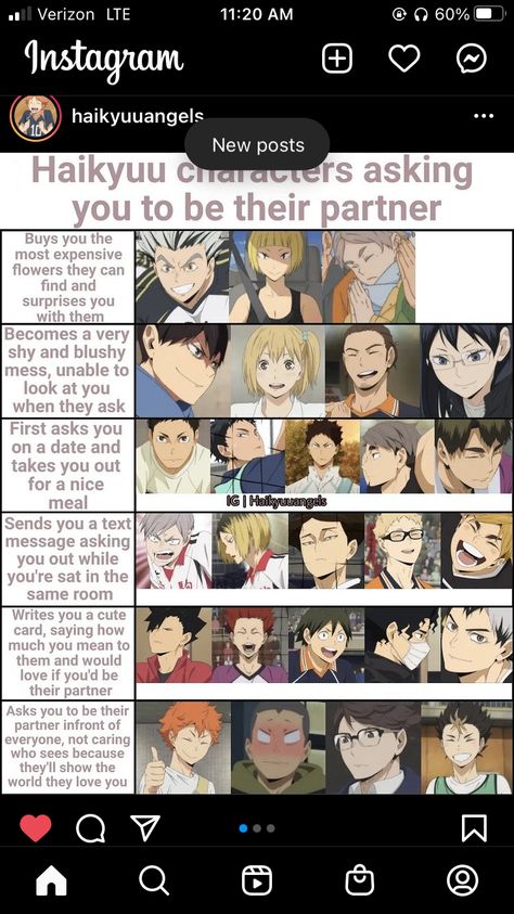 Haikyuu Headcanons Cute, Anime Chart Haikyuu, Haikyuu Chart, Haikyuu Headcanons, Anime Chart, Anime Prince, Kuroo Tetsurou, Haikyuu Funny, Percy Jackson Funny