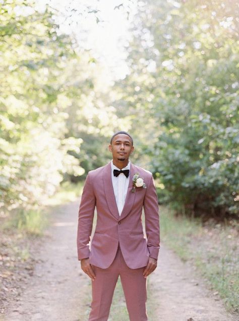 Mauve Mens Wedding Attire, Mauve Groom Suit, Mauve Suits For Men, Mauve Groomsmen Attire, Dusty Rose Groomsmen Attire, Trinidad Wedding, Suit With Shawl, Male Bridesmaid, Linen Wedding Suit