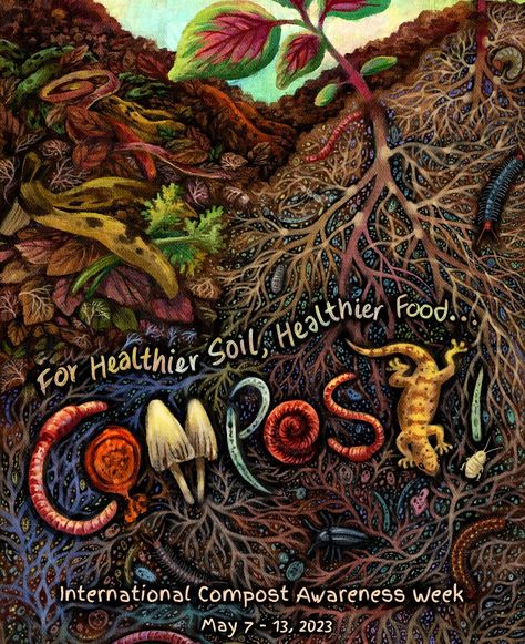 The goal of ICAW is to work together to raise public awareness on why we all should be composting our organics recycling and using compost. The program includes poster and video contests in the fall and activities and events held during the week in May. Throughout the week of ICAW, community, school, government and business events are held to encourage and celebrate composting - all types of composting – from backyard to large-scale. Soil Conservation Poster, Conservation Poster, Soil Conservation, Compost Soil, Video Contest, Healthier Food, Yard Waste, Event Poster Design, Plant Diseases