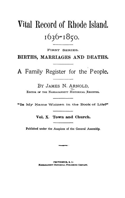 Vital record of Rhode Island : 1636-1850 : Town and Church Vol X Ancestry Map, Genealogy Scrapbooking, Ancestry Family Tree, Family Tree Chart, Genealogy Book, Family Tree Genealogy, Genealogy Resources, Ancestry Genealogy, Archive Books