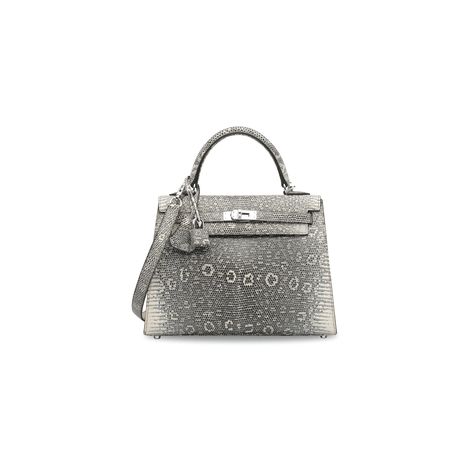 A RARE, SHINY OMBRÉ SALVATOR LIZARD SELLIER KELLY 25 WITH PALLADIUM HARDWARE | HERMÈS. 2011 | 21st Century, bags | Christie's Birkin Bags, Hermes Kelly 25, Kelly 25, Alligator Handbags, Expensive Bag, Hermes Kelly Bag, Luxury Bags Collection, Design Bag, Kelly Bag