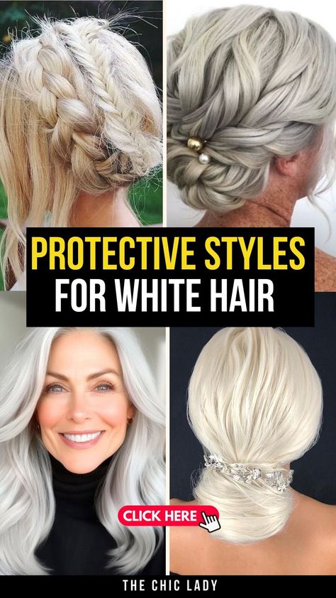 16 Protective Hairstyles for White Hair to Value Your Grace and Beauty Protective Hairstyles For White Women, Hairstyles For White Hair, Soft Braids, Trendy Hairdos, Protective Hairstyles Braids, Volume Hair, Elegant Hairstyles, Protective Styles, Protective Hairstyles