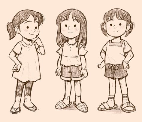 NEW blog post up! ✨ I share early character sketches from BOX OF DREAMS 📦 Available to read on my website! I also gush over some Pokemon card art that I’m very excited about 👀 #characterdesign #kidlitart #boxofdreams #illustration #sketches #aapiheritagemonth #aanhpiheritagemonth Little Kid Drawing Reference Girl, Toddler Character Design, How To Draw Children, Children’s Illustration, August Drawings, Children Character Design, Cute Illustration Character, Pokemon Card Art, Child Books Illustration