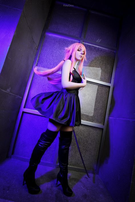 Yuno Cosplay, Yuno Gasai Cosplay, Gasai Yuno, Yuno Gasai, Manga Cosplay, Cute Pink, Pink Girl, Wigs, Ballet Skirt