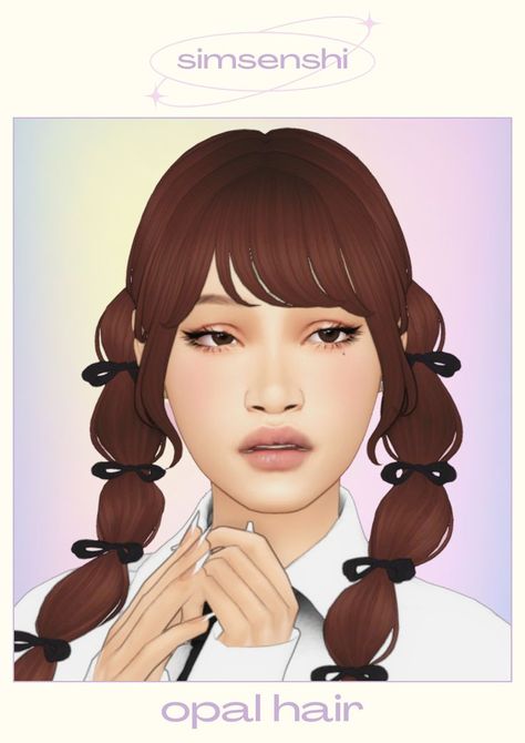 Feminine Hair, Sims 4 Nails, Cc Packs, Opal Hair, Sims 4 Cas Mods, Y2k Hair, Pelo Sims, Tumblr Sims 4, Sims 4 Expansions