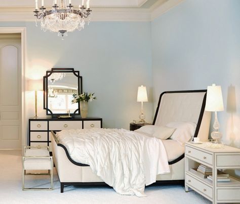 Bernhardt Furniture. Glamorous Getaway. Modern Classic Bedroom, Classic Bedroom Furniture, Panel Bedroom, White Bed, Bedroom Sets Queen, Bedroom Panel, Classic Bedroom, Bernhardt Furniture, Modern Bedroom Design