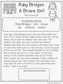 Mlk Projects, Ruby Bridges Activities, Worksheets For Second Grade, Ruby Bridges, Third Grade Social Studies, February Activity, Wax Museum, Wit And Wisdom, Reading Comprehension Passages