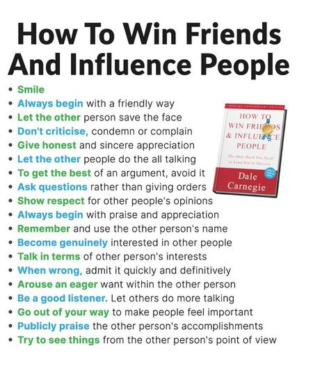 “How to win friends and influence people:” Influence People, All Talk, Business Motivational Quotes, How To Influence People, Book Summaries, Self Improvement Tips, Business Motivation, Self Development, Personal Growth