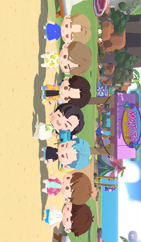 Bts Island, Island Wallpaper, Bts Aegyo, Vkook Fanart, Bts Drawings, Arte Popular, Bts Chibi, Cute Backgrounds, Kpop Fanart